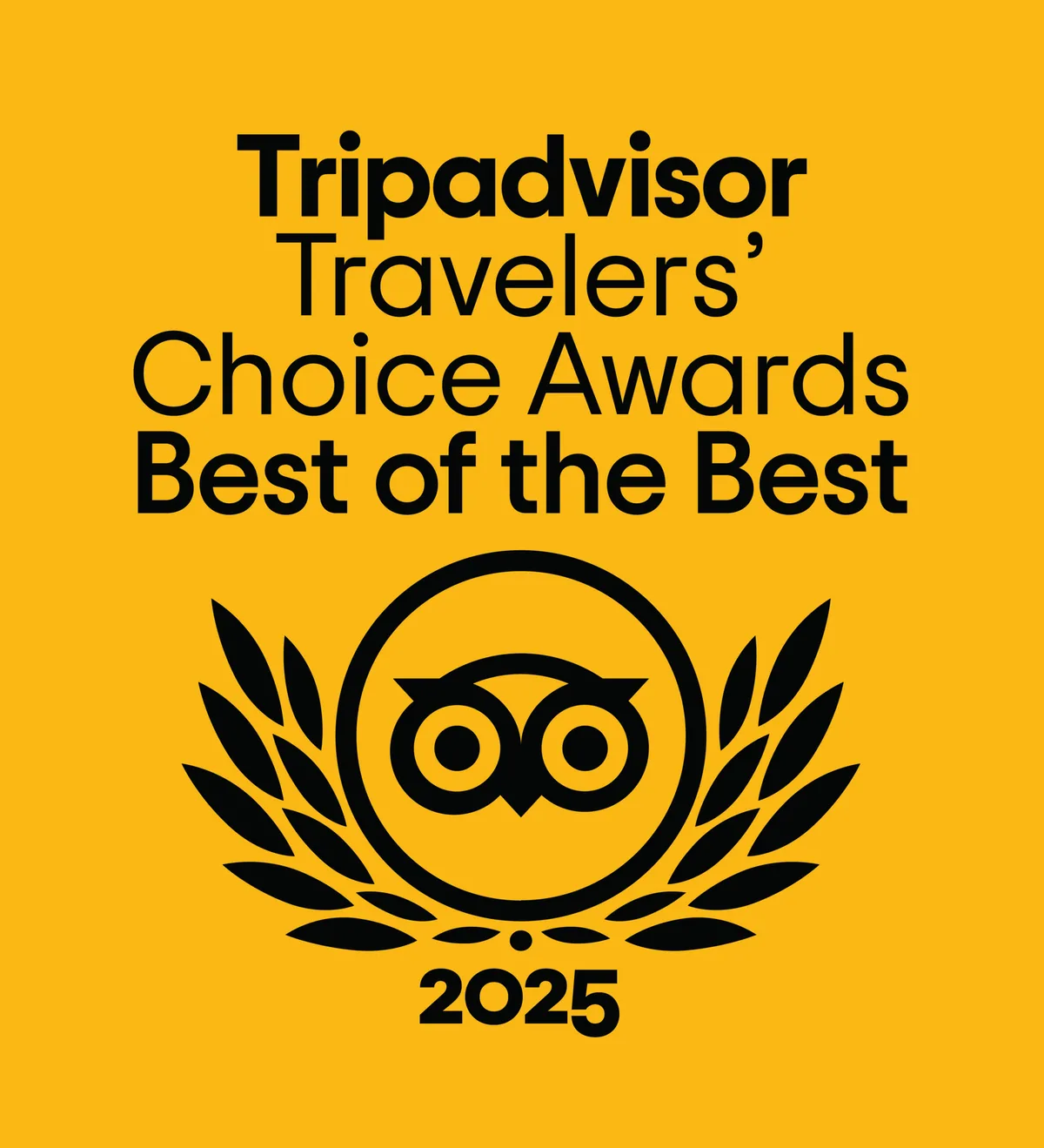 Selo Tripadvisor Travellers' Choice Awards Best of the Best 2025